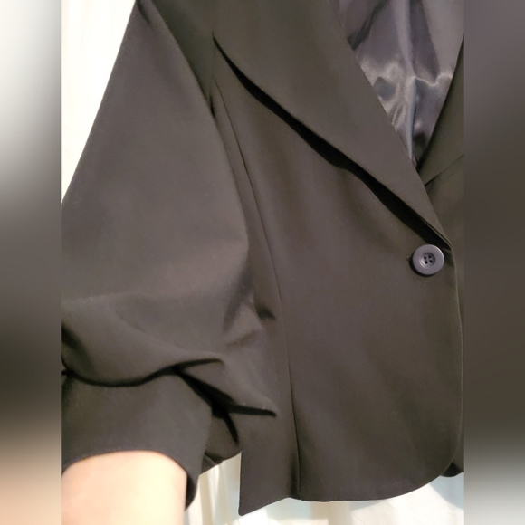 Rampage womens black medium button-up blazer NWOT - Picture 4 of 7